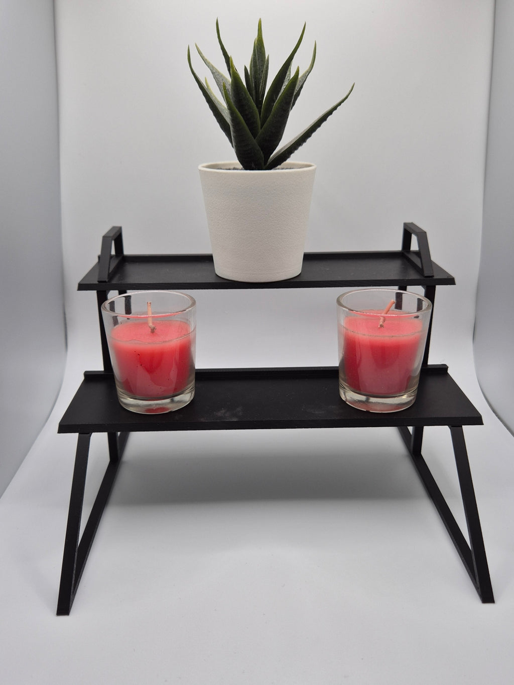 Étagère de Rangement Compacte 2 Niveaux