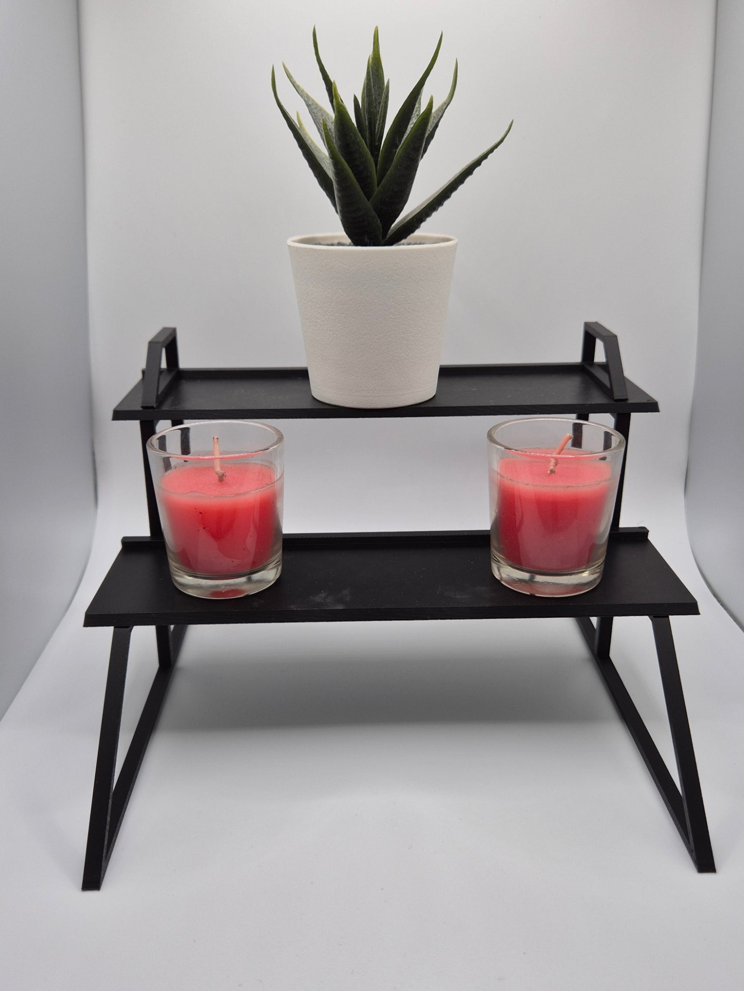 Étagère de Rangement Compacte 2 Niveaux