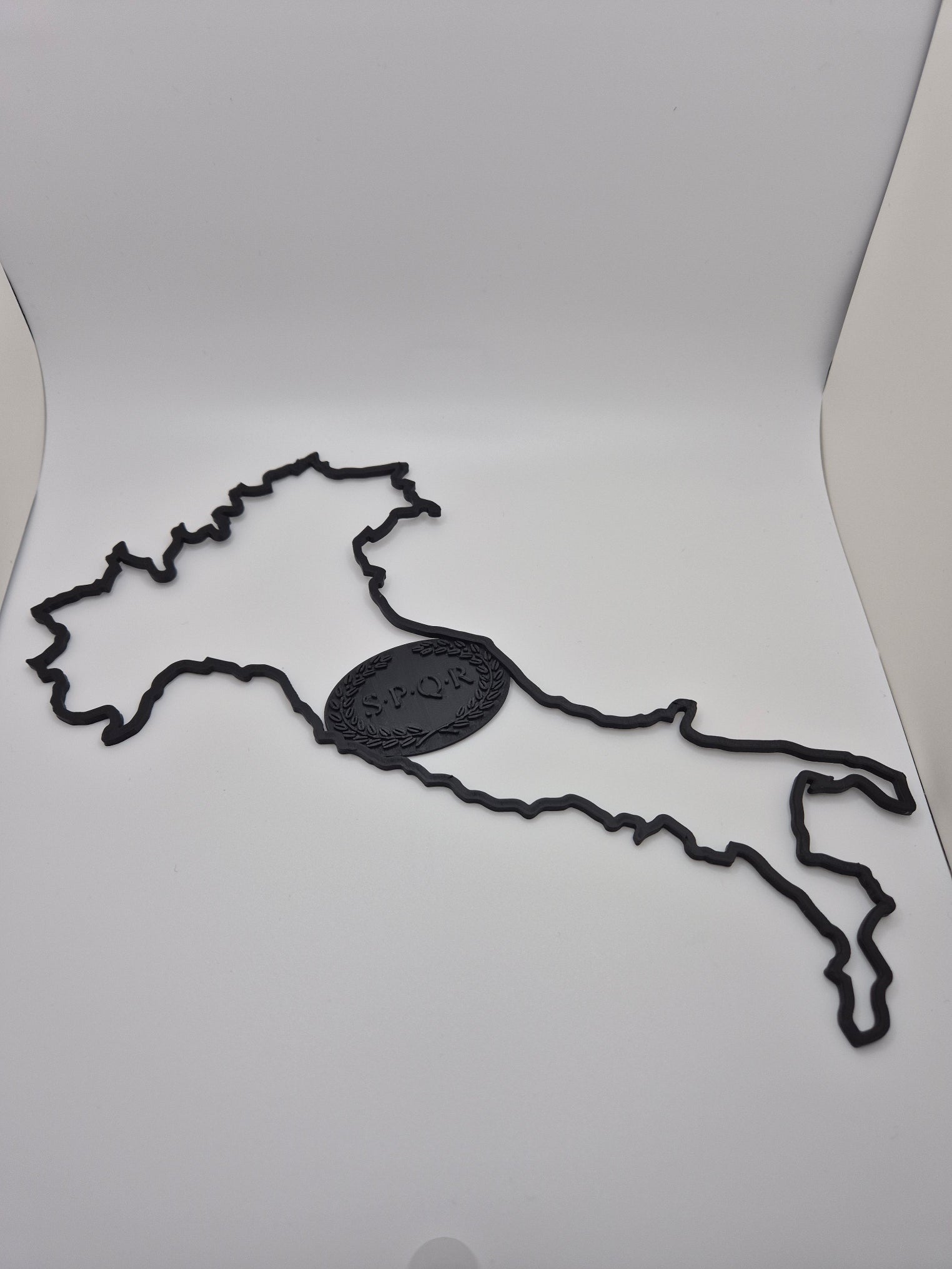 Italie en relief avec SPQR