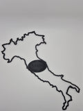 Italie en relief avec SPQR