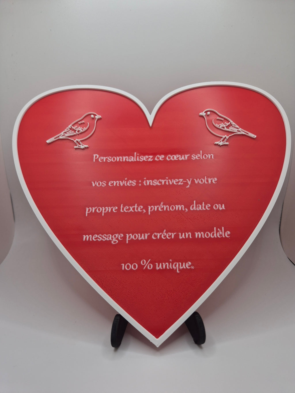 Plaque 3D personnalisée avec citation et support