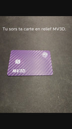 Carte de visite effet carbone NFC sans contact personnalisable